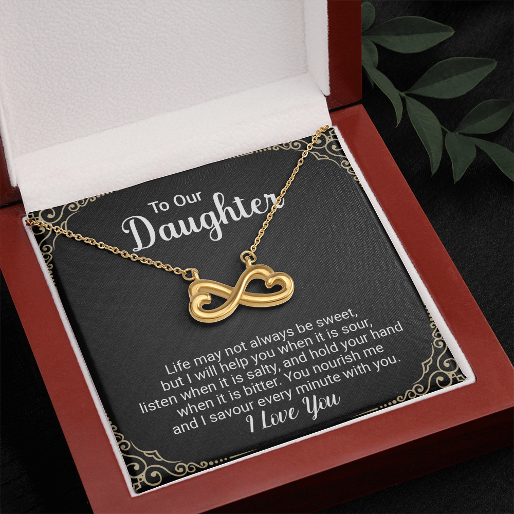 **Endless Love Infinity Heart Necklace – “I'll Love You Till the End of Time” Gift for Her**