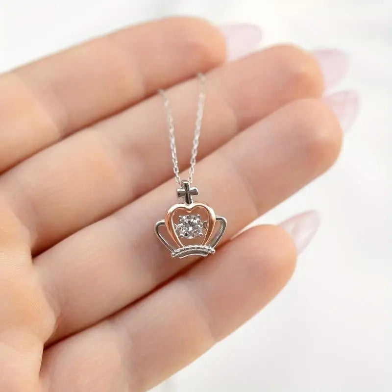 Badass Daughter Crown Necklace
