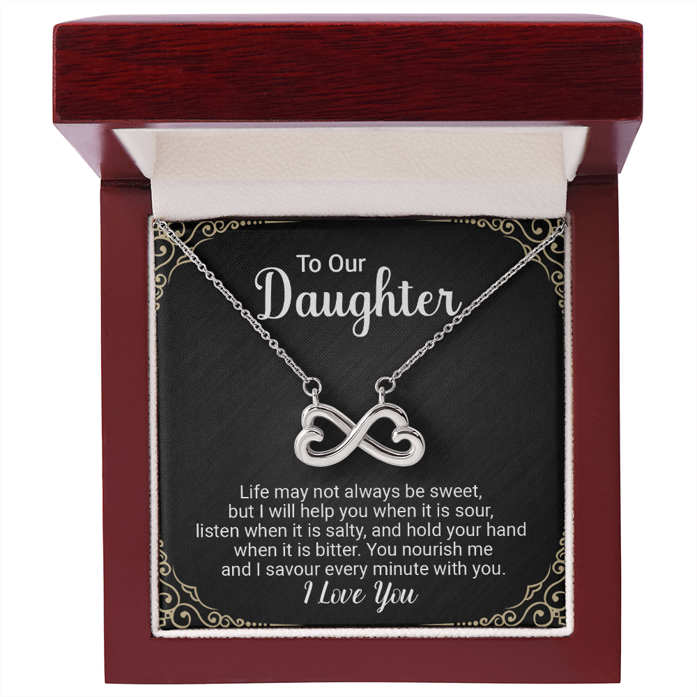 **Endless Love Infinity Heart Necklace – “I'll Love You Till the End of Time” Gift for Her**