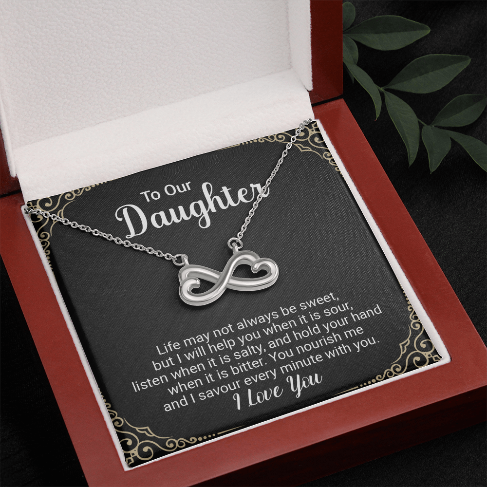 **Endless Love Infinity Heart Necklace – “I'll Love You Till the End of Time” Gift for Her**