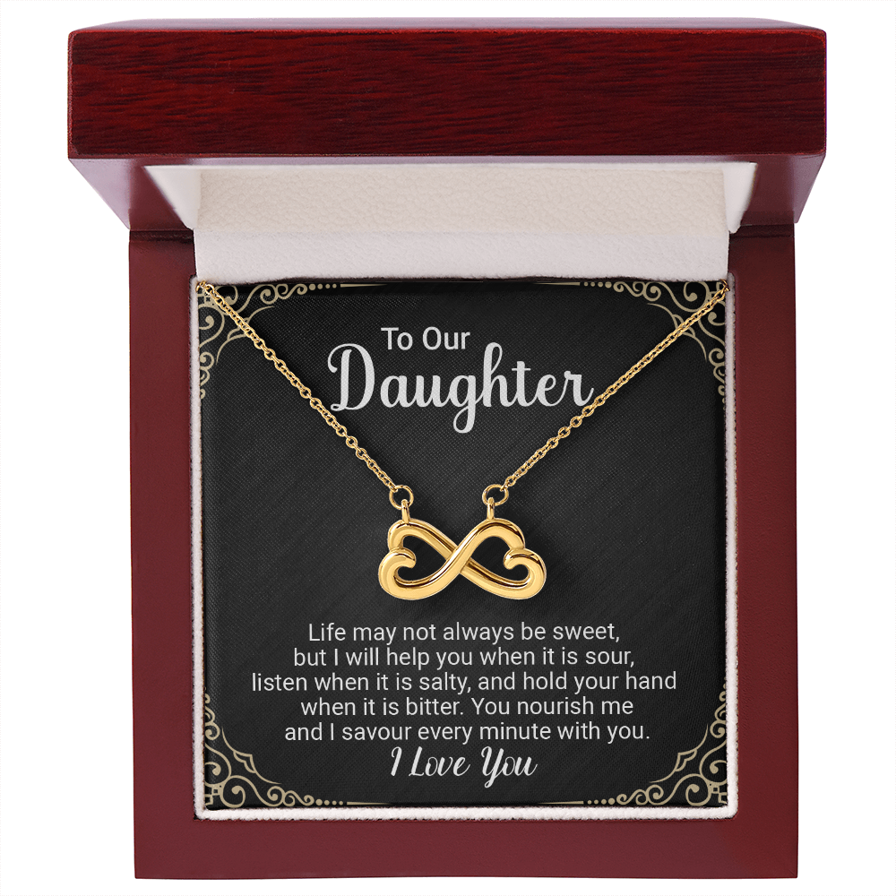 **Endless Love Infinity Heart Necklace – “I'll Love You Till the End of Time” Gift for Her**