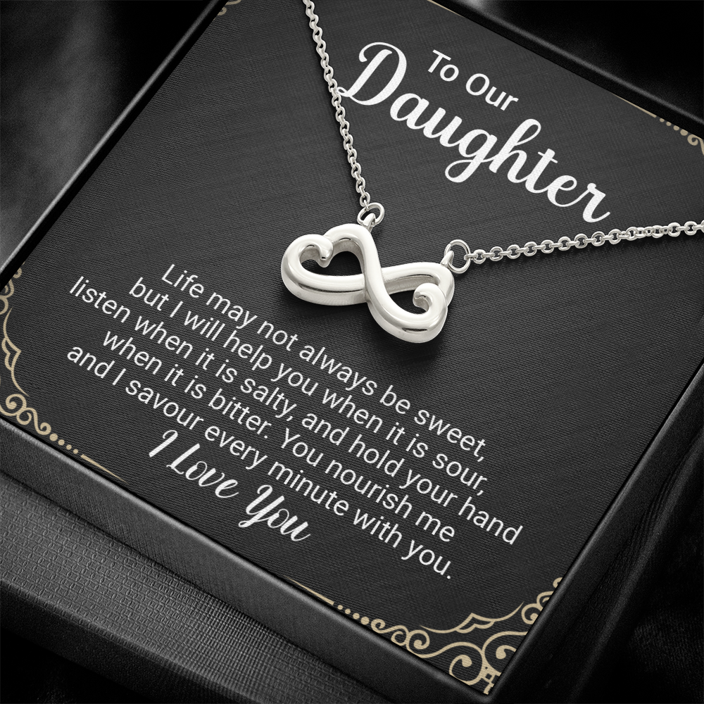 **Endless Love Infinity Heart Necklace – “I'll Love You Till the End of Time” Gift for Her**