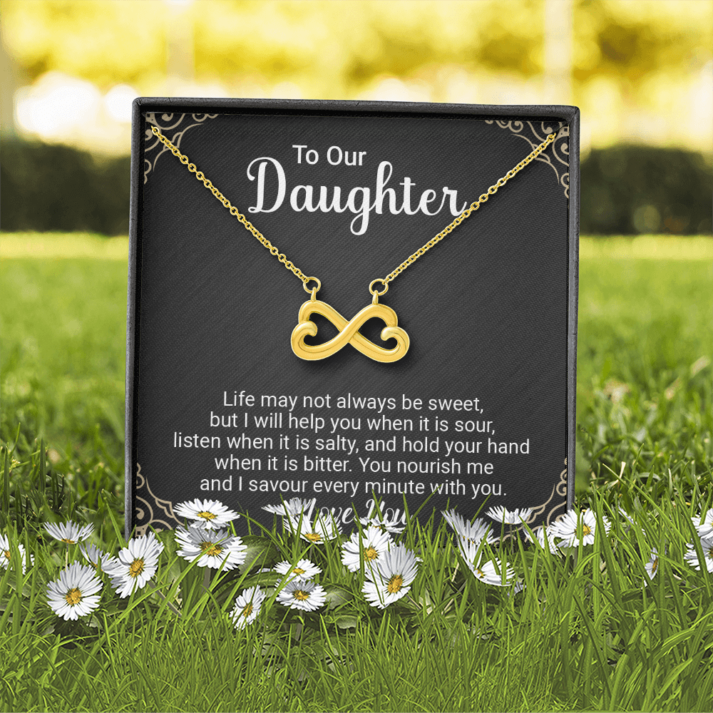 **Endless Love Infinity Heart Necklace – “I'll Love You Till the End of Time” Gift for Her**