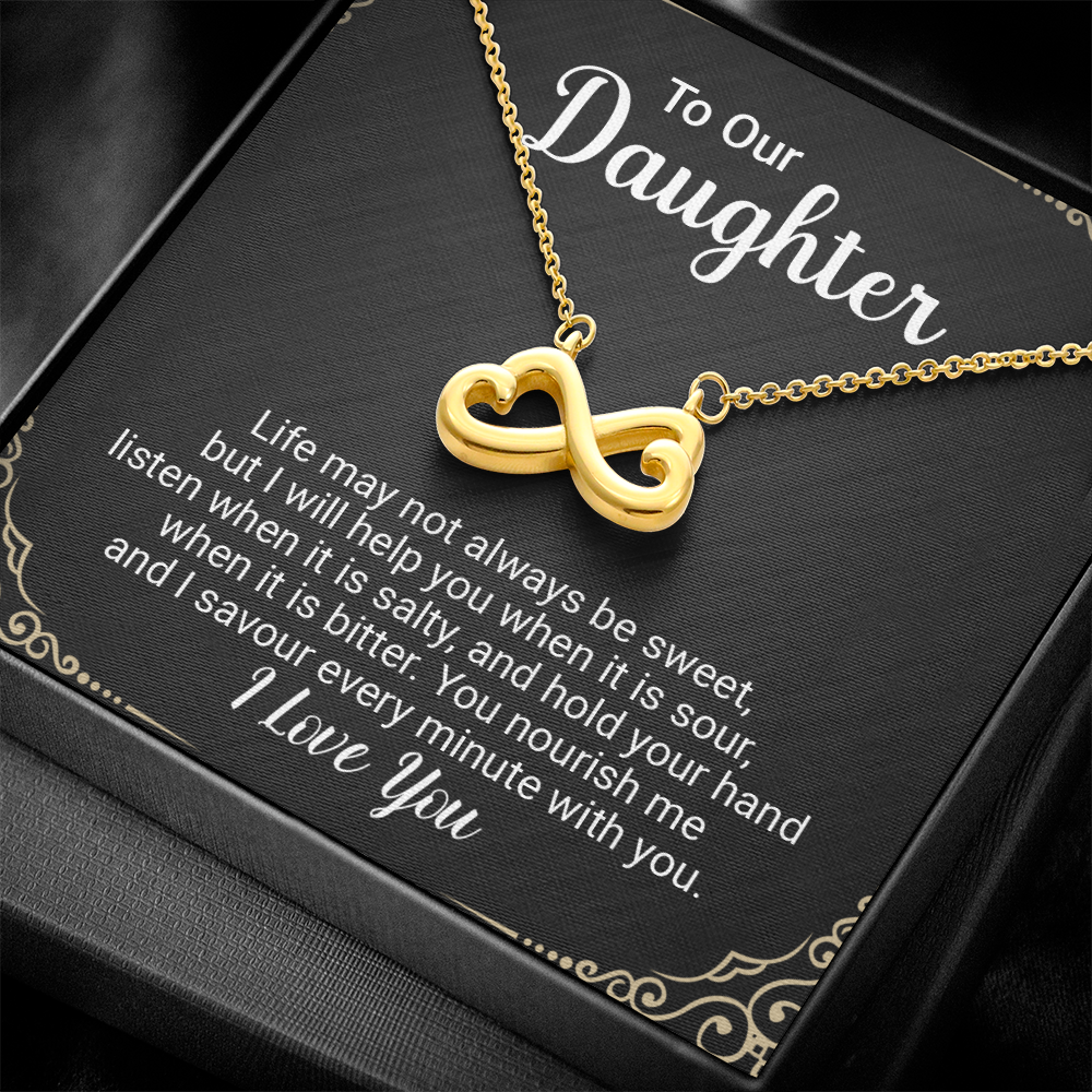 **Endless Love Infinity Heart Necklace – “I'll Love You Till the End of Time” Gift for Her**